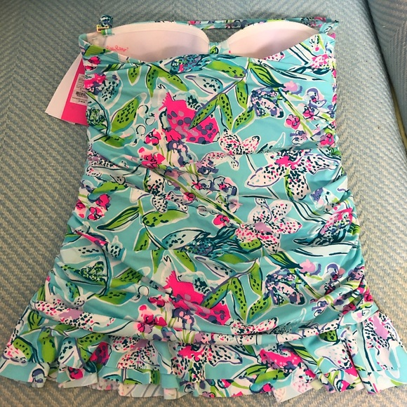 Lilly Pulitzer Carmen Ruffled Tankini Top - Picture 6 of 7